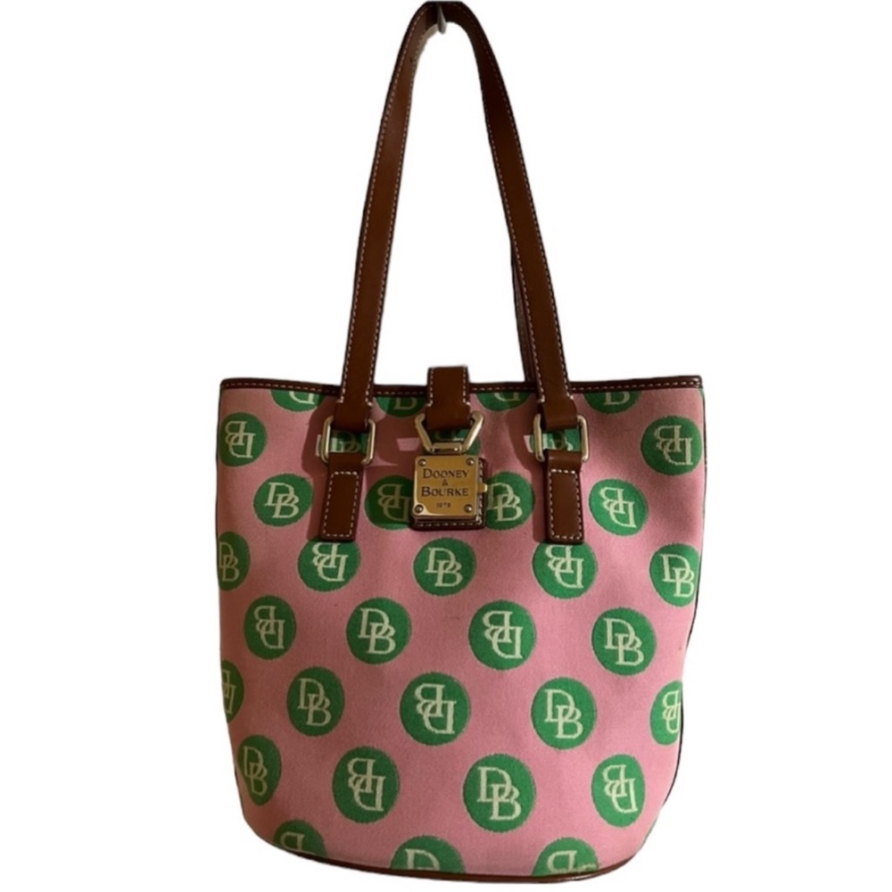 Vintage Dooney & Bourke Polka Dot Bucket Bag